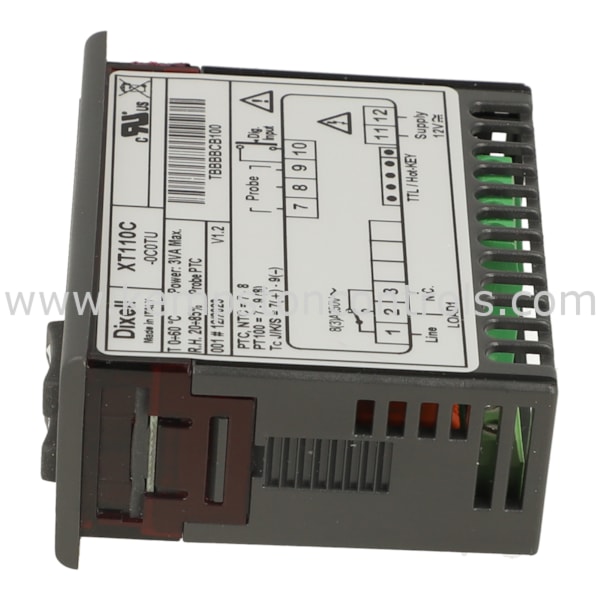 Dixell XT110C DIXELL UNIVERSAL CONTROLLER, PTC/NTC/PT100/T'COUPLE K,J,S ...