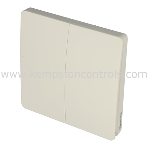 QUWS2W GANG WIRELESS PUSH BUTTON SWITCH, WHITE, ENERGY