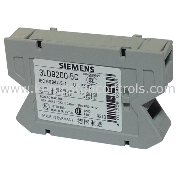 Siemens 3LD9200-5B Auxiliary Switch 600v 10A Lot of 7