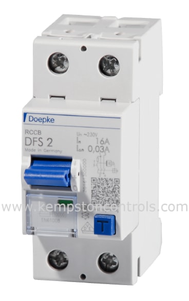 Doepke DFS2-025-2/0.03-A RCCB, CIRCUIT BREAKER, 25A, 2 POLE, 30MA, TYPE ...