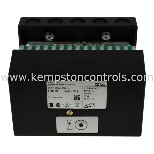 KROMSCHRODER 84367170 FLAME SAFETY MODULE, AUTOMATIC BURNER CONTROL, GAS BURNERS, IFS 110IM5/1