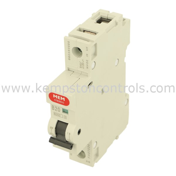 MEM Classic MBL120 MEM CLASSIC MINIATURE CIRCUIT BREAKER, 20A, 6KA ...