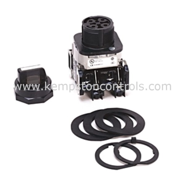 Allen Bradley 800HCJR2B SELECTOR SWITCH, 800H, 3POSITION, WHITE, STD. KNOB MAINT., FINGER SAFE