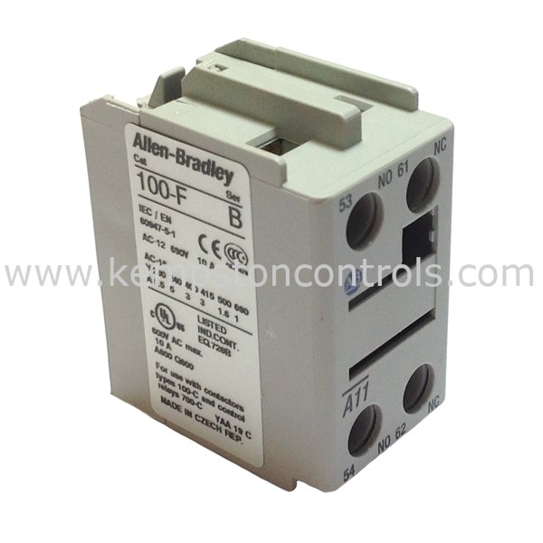 Allen Bradley 100FA11 ALLEN BRADLEY AUXILIARY CONTACT BLOCK 1NO+1NC