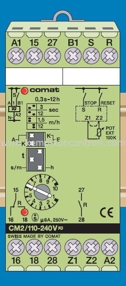 Releco CM2/UC24-60V COMAT (RELECO) UNIVERSAL TIME DELAY RELAY ...