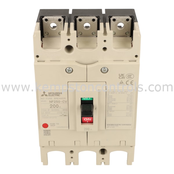 MITSUBISHI NF250-CV 3P 200A MITSUBISHI CIRCUIT BREAKER 3 POLE IN 