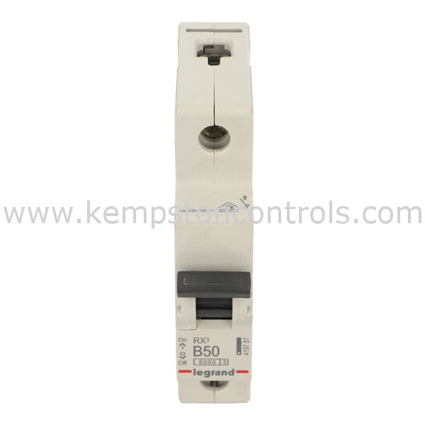 Legrand 419757 MINIATURE CIRCUIT BREAKER, 1 POLE, 50A, TYPE B, 6KA 