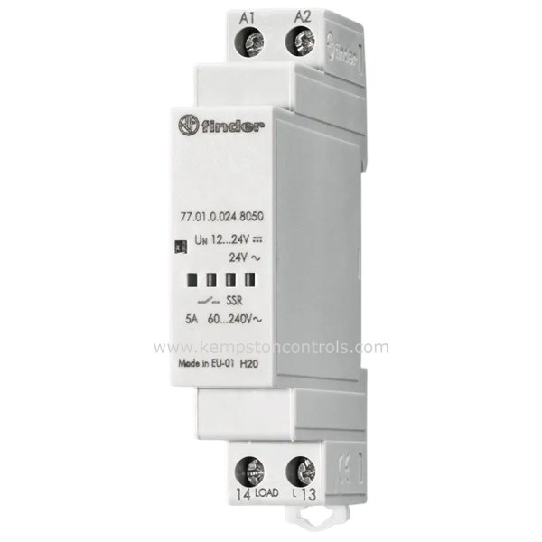 Finder 77.01.0.024.8051 MODULAR SOLID STATE RELAY, 1224VDC/24VAC, 60