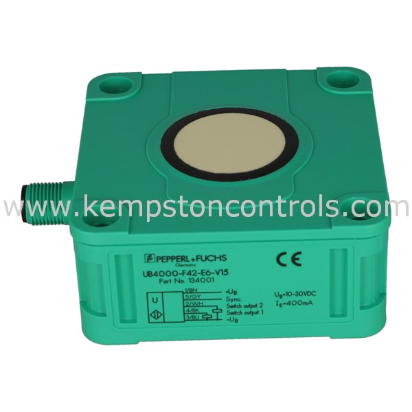 Pepperl + Fuchs UB4000-F42-E6-V15 ULTRASONIC SENSOR, 80X80X34MM, 200 ...