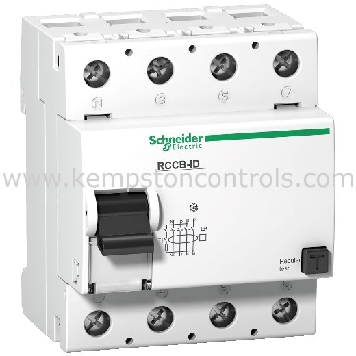 Schneider 16906 SCHNEIDER 4P 125A 100MA AC CLASS RCD | Kempston Controls