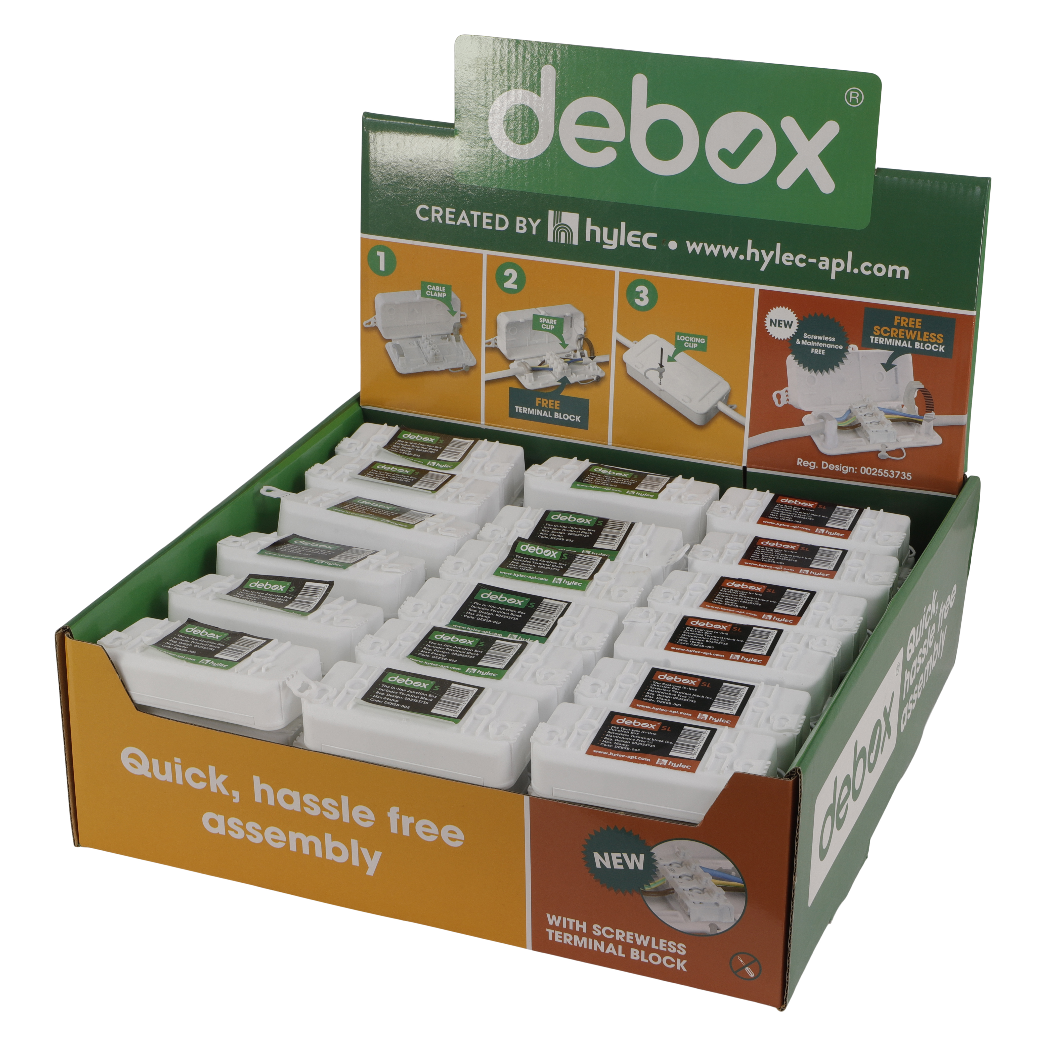 DEBOX DEBOX 2S/2SL MIXED CDU MIXED CDU CONTAINING 24 X 'DEBOX 2SL' AND ...