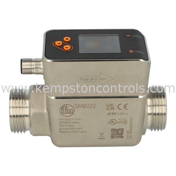 IFM SM8020 FLOW METER, 0.2150 L/MIN RANGE, 16 BAR