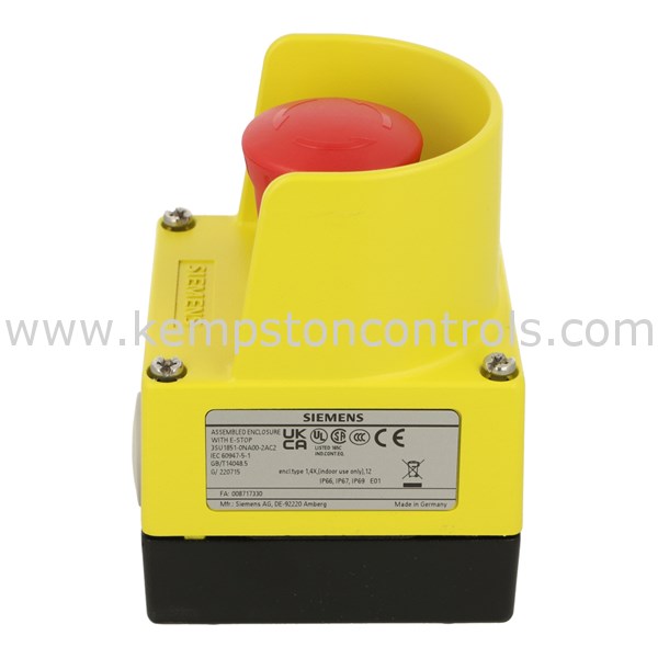 Siemens 3SU1851 Emergency Stop Push Button - Surface Mount Safety