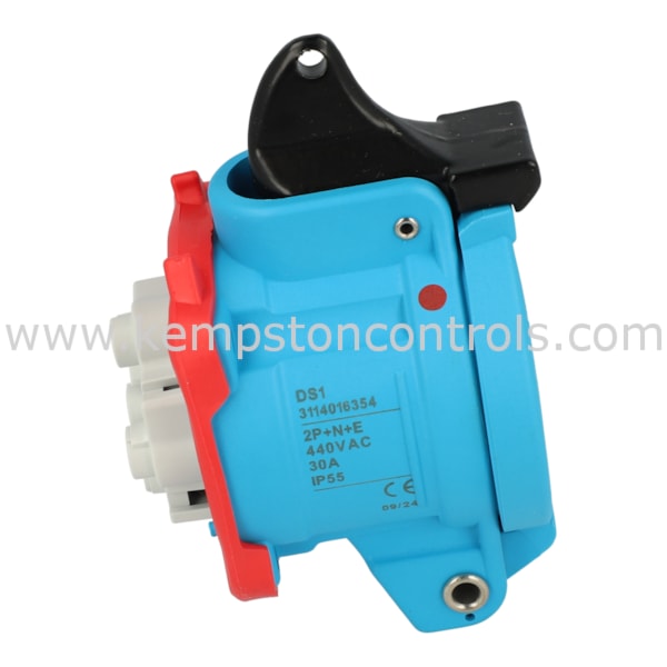 Marechal 3114016354 DS1 SOCKET, 30A, 440V, 2P+N+E, POLY, BLUE, IP55