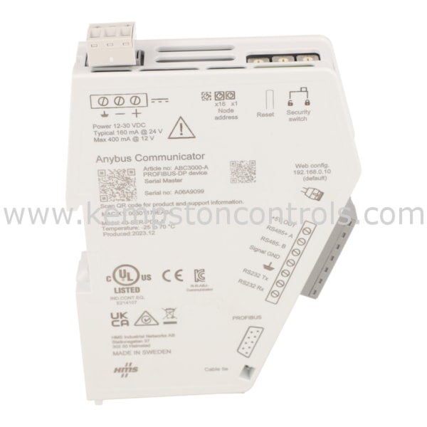 Anybus ABC3000 ANYBUS PROFIBUS COMMUNICATOR, TRANSFER UP TO 244 BYTES ...