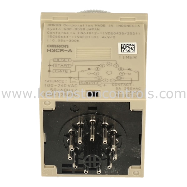 Omron H3CR-A 100-240VAC/100-125VDC OMRON TIMER, PLUG-IN, 11-PIN