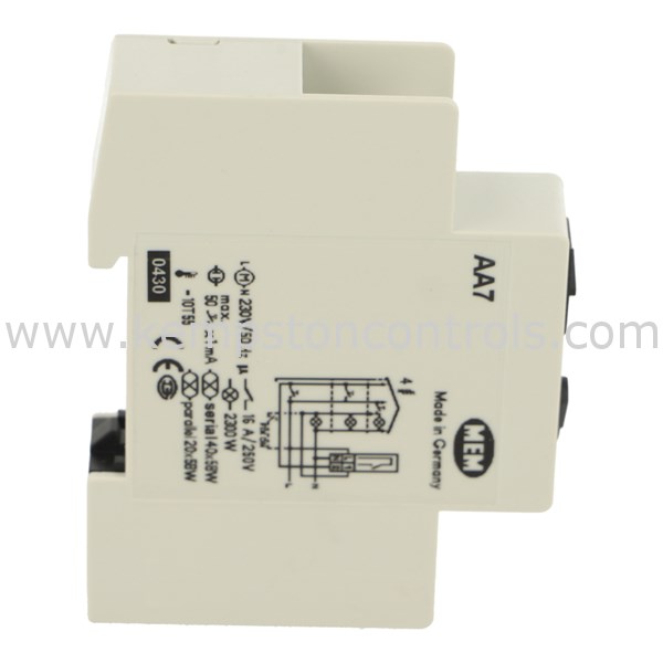Eaton AA7 TIME DELAY RELAY, 16A, 230VAC, 1 POLE 1 MODULE Kempston