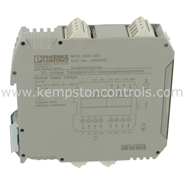 Phoenix 2906242 PHOENIX CONTACT MACX MCRVDC Kempston Controls