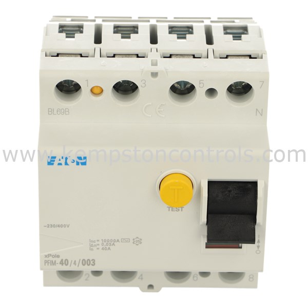 Eaton Moeller PFIM-40/4/003-MW MOELLER RCCB 40A 30MA 4P TYPE AC ...
