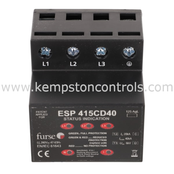 ABB 7TCA085460R0303 ABB SURGE PROTECTIVE DEVICE, 3 PHASES, 415V, DIN ...