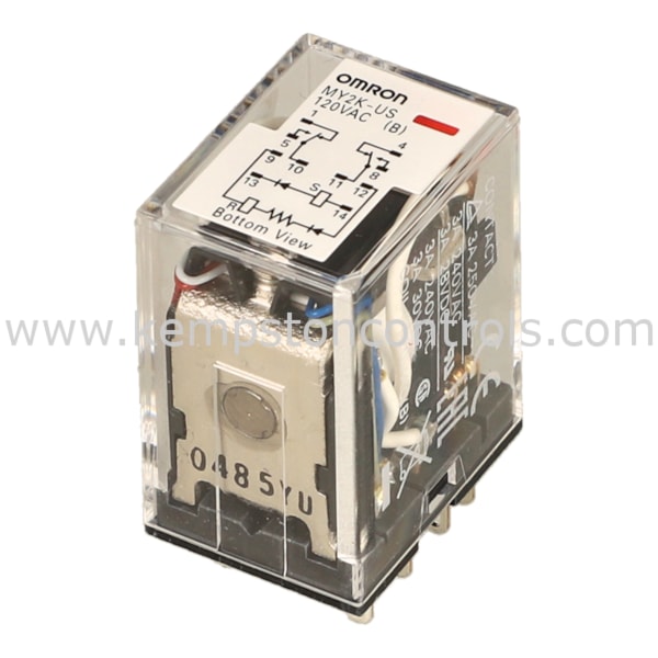 Omron MY2K-US AC120 OMRON LATCHING RELAY, PLUG-IN, 14-PIN, DPDT, 3 A ...