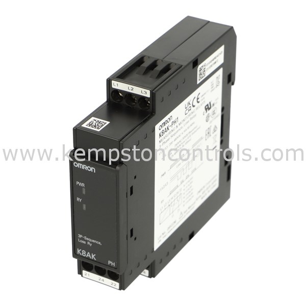 Omron K8AKPH1 MONITORING RELAY 22.5MM, THREEPHASE PHASESEQUENCE