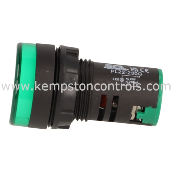 Panel Essentials PL22-230G SCL LED INDICATOR, 22MM, 230VAC, GREEN ...