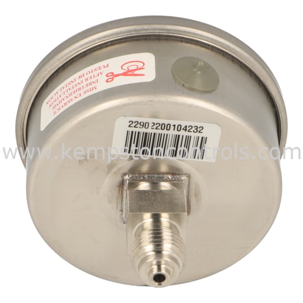 Baumer MEX3G20.B22 INDUSTRIAL PRESSURE GAUGE, STAINLESS STEEL BOURDON