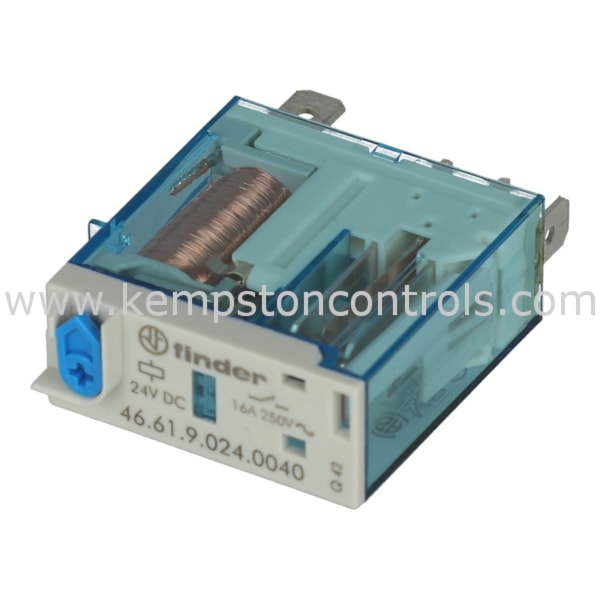 Finder 46.61.9.024.0040 FINDER RELAY 1 POLE 16A 24VDC | Kempston Controls