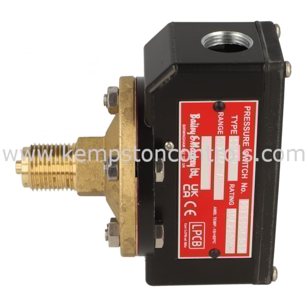 Bailey & Mackey 1381V PRESSURE SWITCH, 0.714 BAR RANGE, 1/2" BSP MALE