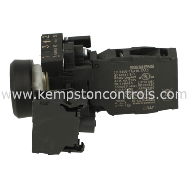 1106 Button Siemens 3SU1106-0AB60-1FA0 SIEMENS ILLUMINATED PUSHBUTTON, 22MM, ROUND ...