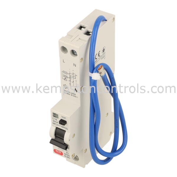 KCM Classic MCH116R30AFDD MEM CLASSIC MCB, RCBO, AFDD, SINGLE POLE ...