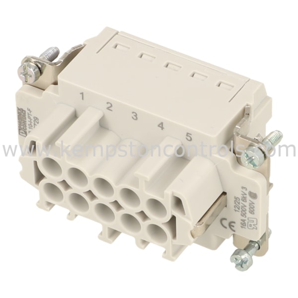 Phoenix 1407729 PHOENIX CONTACT HEAVYCON SOCKET INSERT, B10 SERIES, 10 ...