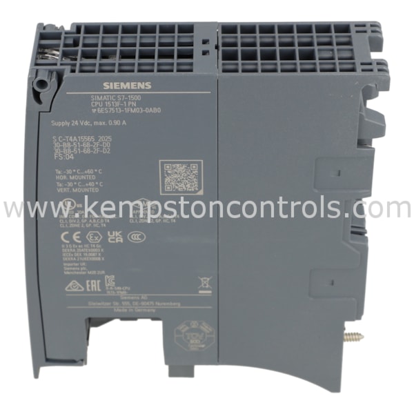 Siemens 6ES7513-1FM03-0AB0 SIEMENS SIMATIC S7-1500F, CPU 1513F-1 PN ...