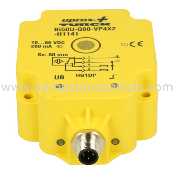 TURCK BI50U Q80 VP6X2 H1141 SENSOR 50 MM PNP 10...65 VDC 200 MA NEW TURCK BI50U Q80 VP6X2 H1141 SENSOR 50 MM PNP 10...65 VDC 200 MA NEW