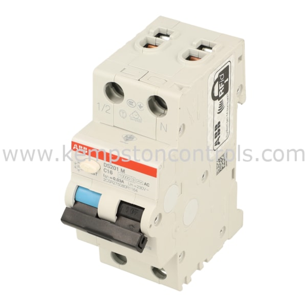 ABB 2CSR275080R1164 ABB RCBO, 1P+N IN 2 MODULES, 16A, 230VAC, 30MA ...