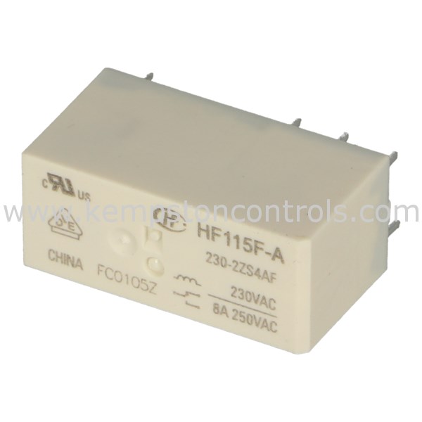 thumbnail image 2 of HONGFA HF115F-012-2ZS4 Power Relay – 12VDC, 8-Pin, 8A 250VAC – 1 Piece 2 of 4
