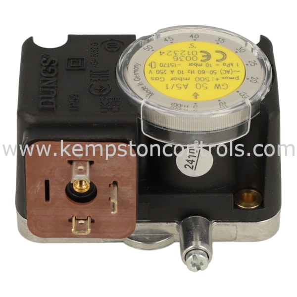 Dungs 241246 DUNGS - GW50 A5/1 - GAS PRESSURE SWITCH (FLANGE MOUNTED, PLUG  CONNECTION, INTEGRATED NOZZLE) | Kempston Controls