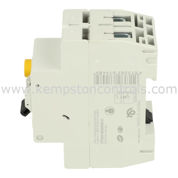 EATON 264280 PFGM-40/2/003 – wisselschakelaar – wit – controller zwart – 2 polen / 40 A / 30 mA – type AC – schroefaansluiting – 2 schakelaars