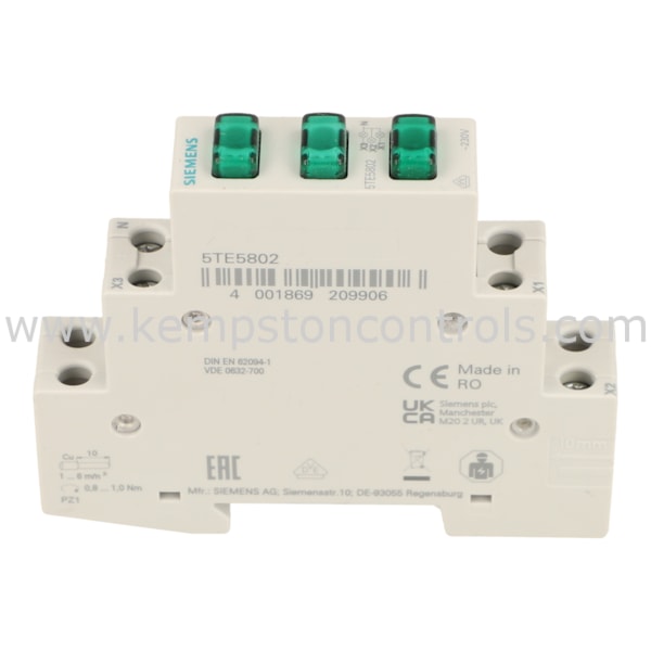 5te5803 Siemens 5TE5802 SIEMENS PHASE SIGNALLING RELAY | Kempston Controls