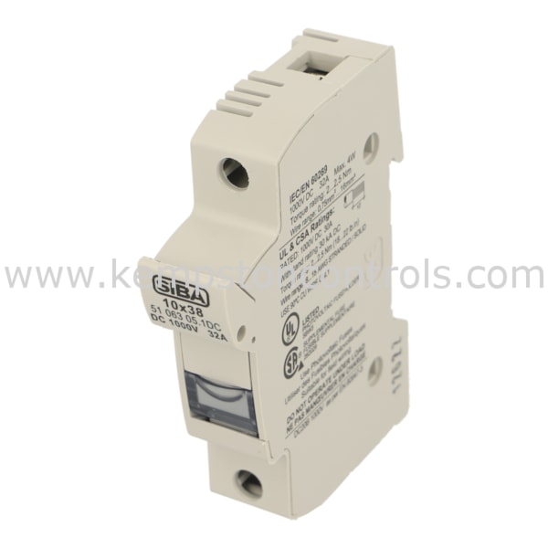 Fusible Rapide SIBA 10A 600V - Modèle 6003305.10 - Dimensions 10x38mm - Neuf