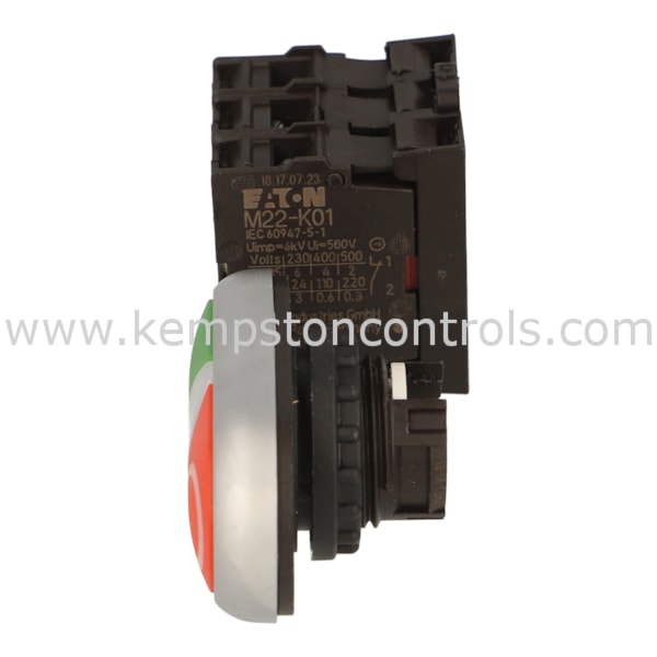 thumbnail image 2 of Eaton/Moeller RMQ-Titanium Dual Pushbutton M22-DDL-GR-X1/X0 – New In Box 2 of 6