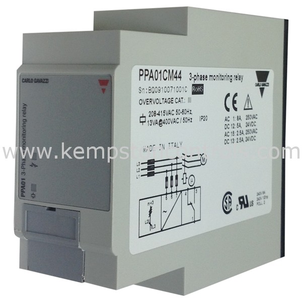 Carlo Gavazzi PPA01CM44 MONITORING RELAY 208415VAC Kempston Controls