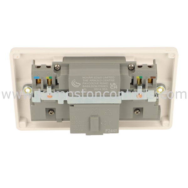MK Electric K6231WHI MK ELECTRIC SOCKET 2 GANG SWITCHED SINGLE POLE RCD ...