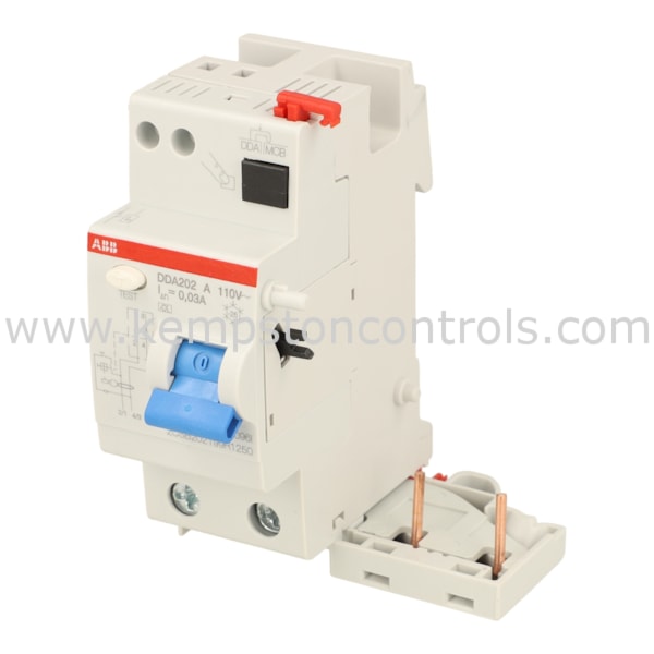 ABB 2CSB202199R1250 ABB RCD BLOCK, 25A, A-TYPE, 30MA, 2POLES, 110V, 2W ...
