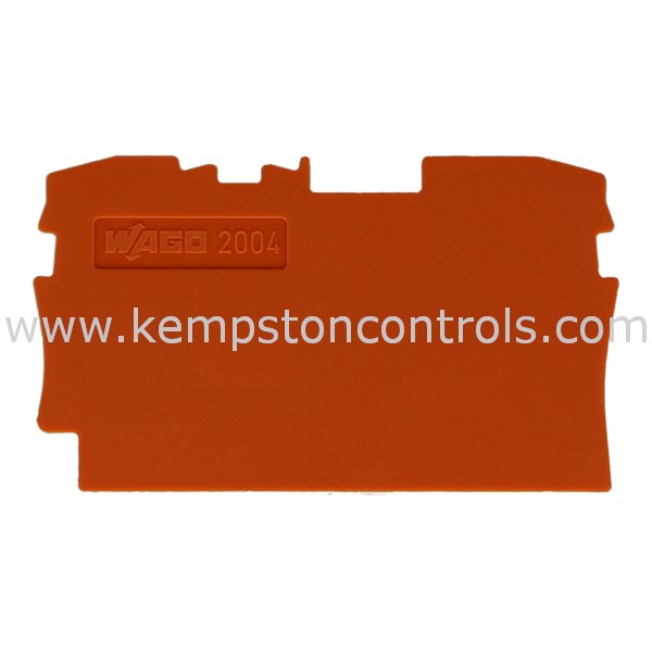 WAGO 20041292 ORANGE TERMINAL BLOCK END PLATE FOR SINGLE LEVEL 2