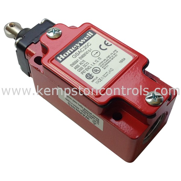 Honeywell GSAC20C LIMIT SWITCH, 2NO+2NC, DPDT, METAL, TOP ROLLER PLUNGER ACTUATOR Kempston