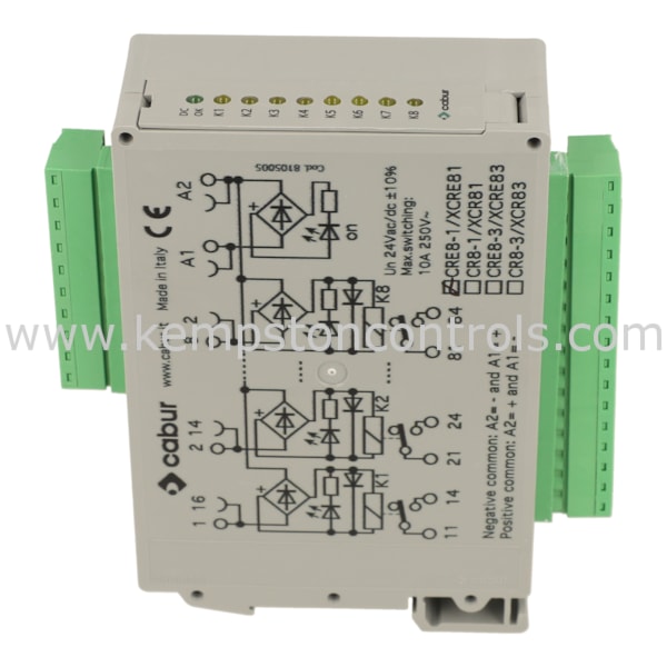 Cabur CRE8-1 CABUR COMPACT PLUGGABLE RELAY | Kempston Controls