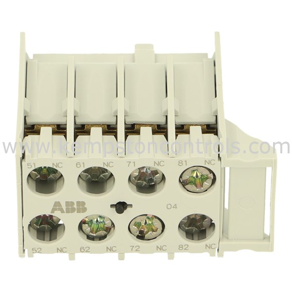 ABB 1SAL100987R9906 ABB AUXILIARY CONTACT 4NC SCREW TERMINAL, FRONT ...