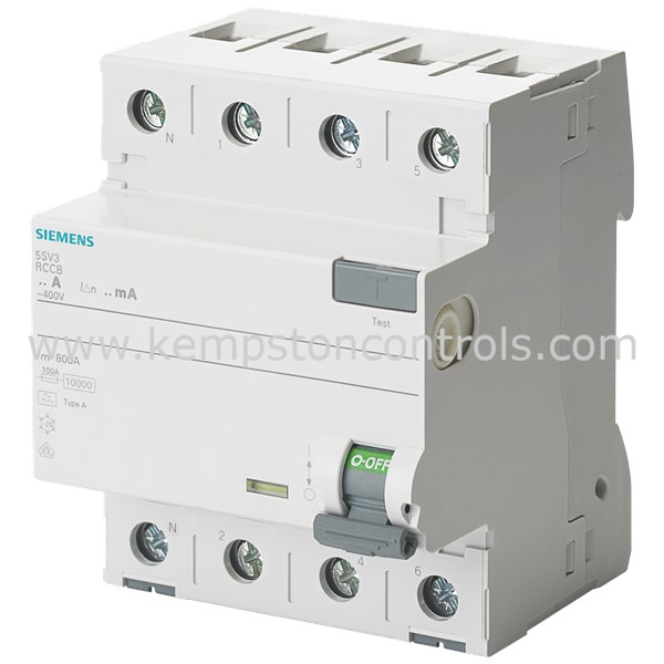 SIEMENS 5SM3346-6KL FI Circuit Breaker Type A RCCB 63A 30mA 4-Pole (SENTRON) – Used 1 thumbnail image